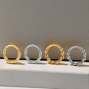 Nhẫn khuyên titan Fuxuan ASTM, trang sức body piercing, khuyên tai Helix, bán buôn khuyên tai, khuyên mũi, khuyên tai bản lề - Product Image 4