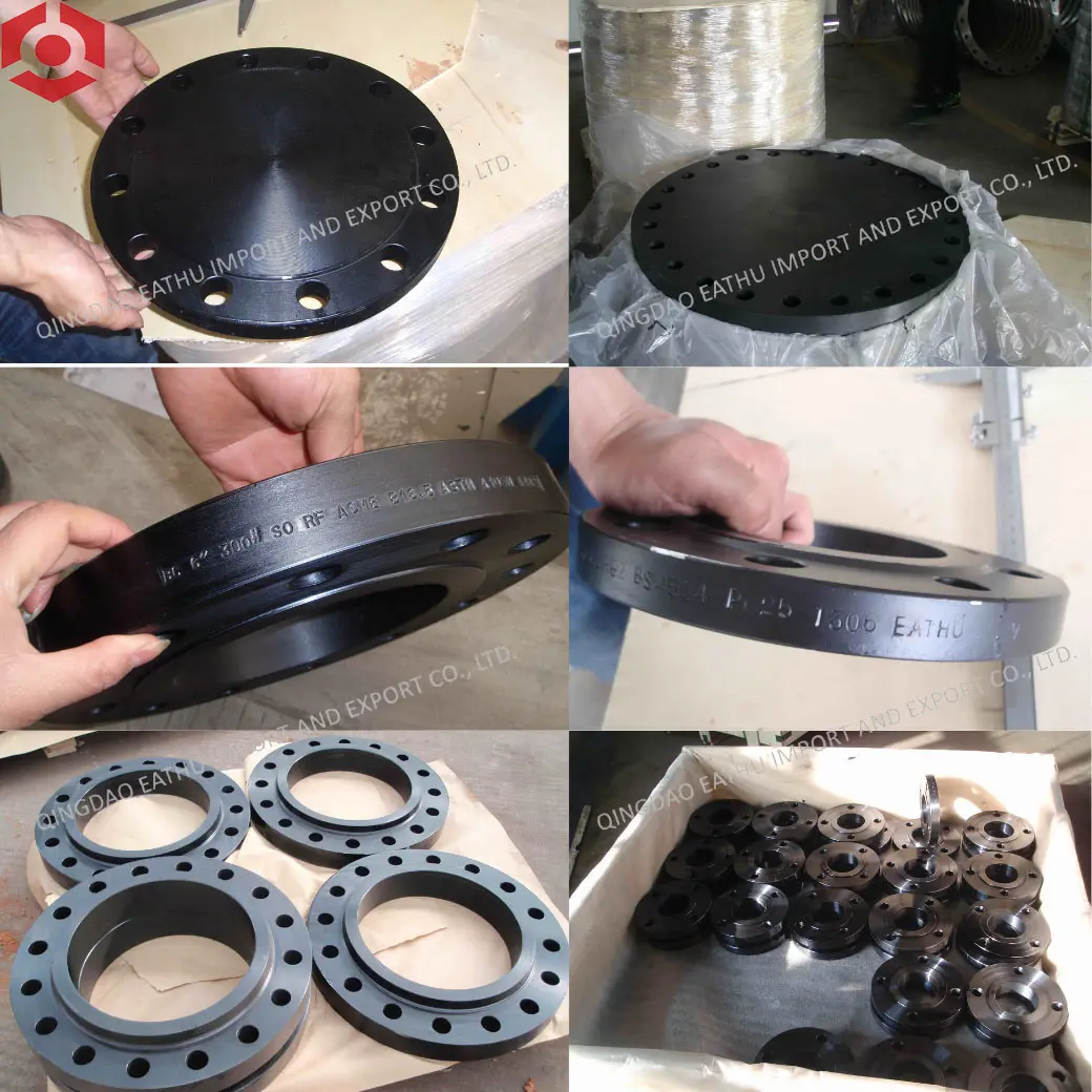 China Fabricante ANSI B16.5 Classe 150/300/600/900 Flanges de Carvão/Aço Inoxidável Forjado