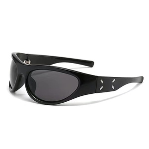 Lunettes de soleil Maji GM Co-branded avec bandeau, unisexe, ovales, coupe-vent, protection UV400, monture intégrale, style urbain, pour l'extérieur - Product Image 6