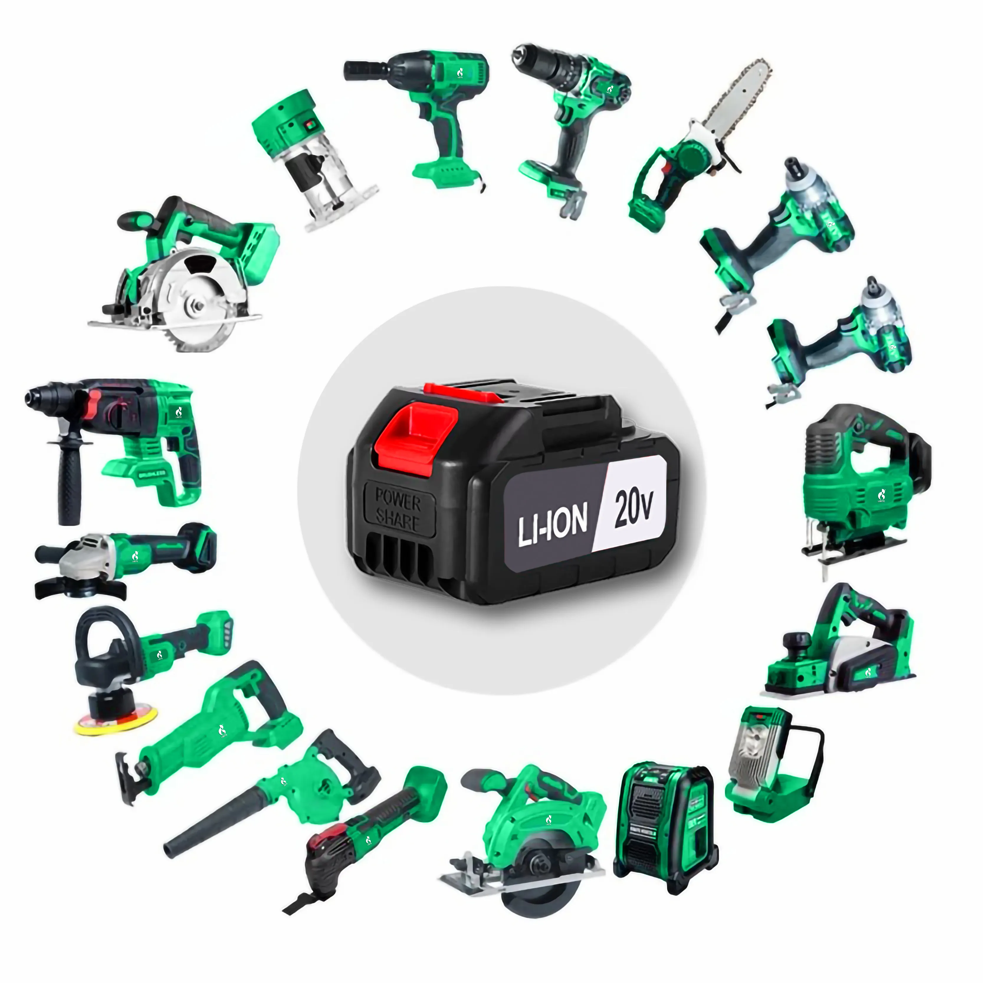 Power Tools Kits Rechargeable Lithium Brushless Electric Angle Grinder Cordless Wrench Toolbox Combination Tool Set