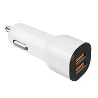 Nouveaux produits électroniques chargeur de voiture OEM 2.4A 2USB 12W adaptateur universel 12-24V charge rapide pour la charge rapide des téléphones