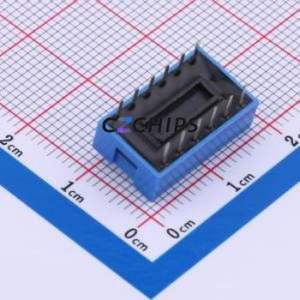 DS-06-B-T DIP Switch Through hole Component (THT) Switch Single Pole Single Throw 6 2.54mm 25mA - Product Image 2