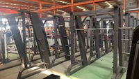 Máquina Smith Multifuncional Comercial de Acero para Gimnasio, Banco de Pesas y Soporte para Sentadillas