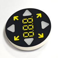 Módulo de Pantalla LED Profesional Personalizado de 7 Segmentos para Máquina de Baile, Panel Redondo de 46 mm para Controladores de Plataforma de Baile