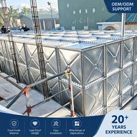 Réservoir d'eau galvanisé HDG sur mesure OEM, directement de l'usine, de 1m³ à 10000m³, pour distributeurs, entrepreneurs EPC et projets