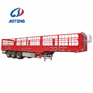 Tri Axles Valla <span class=keywords><strong>para</strong></span> <span class=keywords><strong>ganado</strong></span> Camión de semirremolque de carga a la venta/Remolque de vehículo de transporte de <span class=keywords><strong>ganado</strong></span> y ovejas de pared lateral de 1800mm - Product Image 4