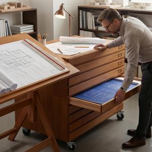 Modern <strong>Midcentury</strong> Solid Wood Dresser Living Room Vanity 8 Long <strong>Drawer</strong> Layered Pulling <strong>Chest</strong> <strong>of</strong> <strong>Drawers</strong> with Five Year Warranty - Product Image 5