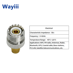 อะแดปเตอร์ sma/UHF-JK RF ขั้วต่อสายโคแอกเซียล UHF SO239 PL259สำหรับเสาอากาศวิทยุ CB - Product Image 6