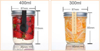 75Ml 80Ml 100Ml 200Ml 250Ml 300Ml 400Ml 500Ml 4 Oz 12 Oz 16 Oz Mug Custom Mini Kaca Kecil Mason Jar Grosir