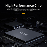 Câble adaptateur convertisseur USB vers RS232 DB9 Pin FTDI, directement de l'usine DYTECH, noir, câble USB vers imprimante parallèle