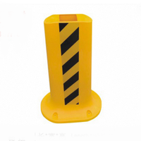 Barrière de circulation en plastique jaune Xinhong avec bandes réfléchissantes, fixation au sol, sans alimentation électrique, pour chantier de construction routière