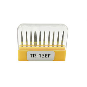 Materiales Dentales de Alta Velocidad, Piezas de Mano para Pulir, Abrasivos, Etiqueta Amarilla, Fresas de Diamante EF de Grado Médico, Accesorios para Taladro Dental - Product Image 1