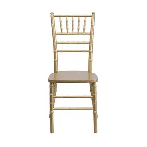 Houten Chiavari Stoelen Goud Groothandel Elegantie Klassiek Metaal Ijzer Moderne Eetkamerstoelen Hotelstoel Sino Perfect Meubilair