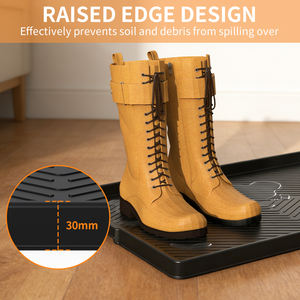 حصيرة سيليكون متعددة الاستخدامات لتنظيف الأحذية، مقاومة للانزلاق ومضادة للماء، للاستخدام الداخلي والخارجي، صينية تخزين متعددة الوظائف للمنزل - Product Image 2