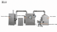 Machine de revêtement de film alimentaire haute efficacité BG-150 pour comprimés de bonbons, contrôle PLC, chauffage et revêtement
