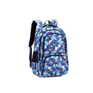 3 Pcs Nylon Không Thấm Nước Trường Ba Lô & Ăn Trưa Túi Đặt Trẻ Em 'Thời Trang Bút Chì Trường Hợp Dây Kéo Đóng Cửa Hình Học Mô Hình Ngụy Trang - Product Image 4