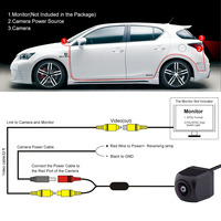 AI BSD 720P AHD caméra de recul intelligente Starlight Vision nocturne vue arrière de voiture avec Buzzer étanche aide à la marche arrière
