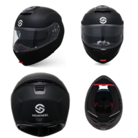 Casque de moto modulaire certifié ECE avec double visière anti-buée et ventilée pour la ville et le tourisme