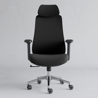 Fauteuil de bureau exécutif moderne réglable en gros avec accoudoirs fixes, pivotant à 360° et réglage en hauteur pour invités