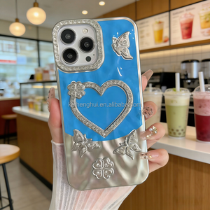 Coque arrière antichoc papillon pour <span class=keywords><strong>MOTO</strong></span> E15 G05 G35 G04 G24, étui de téléphone portable en silicone pailleté plaqué - Product Image 5