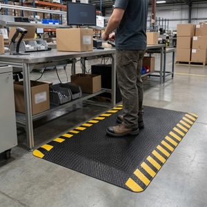 Tapis anti-fatigue industriel, tapis de sol ergonomique pour le travail en position debout - Soutien de sécurité pour les douleurs aux jambes et au dos - Product Image 3