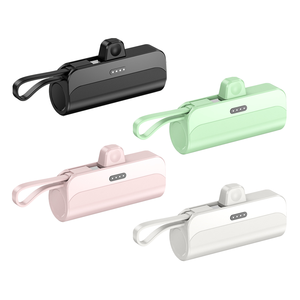 IDEA GIFT Vente en gros de mini batteries externes personnalisées 5000mAh Type-C avec impression sérigraphique, cadeau promotionnel tendance, chargeurs portables d'extérieur - Product Image 2