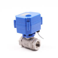 Vanne à boisseau sphérique électrique 2 voies DN20 AC220V, remplacement de solénoïde OEM avec joint EPDM et garantie 1 an