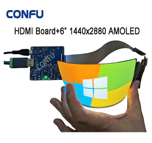 HD-MIPI Board boe 6 inch 1440x2880 linh hoạt có thể gập lại uốn cong <span class=keywords><strong>rollable</strong></span> AMOLED hiển thị bảng điều chỉnh y tế OLED Robot Màn Hình Trung Quốc - Product Image 1