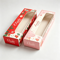 Boîtes de boulangerie personnalisées, boîte d'emballage pour croissants, boîte à pain pour croissants, boîte d'emballage pour biscuits, carton alimentaire pour fête de Noël