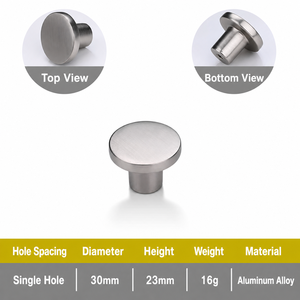 Modern Zinc Alloy Cabinet Handles &amp; <strong>Knobs</strong> Wardrobe <strong>Door</strong> &amp; Kitchen Drawer Finger Pulls for Exterior Furniture &amp; Kitchen Cabinets - Product Image 5