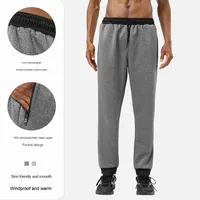 Pantalon d'automne pour homme, taille haute élastique, coupe-vent, respirant, séchage rapide, anti-transpiration, Spandex/Polyester, grande taille, design 2-en-1