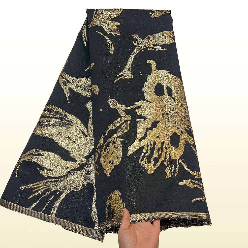 Damask Fabric 5 Yards High Quality - Elegant Jacquard Lace