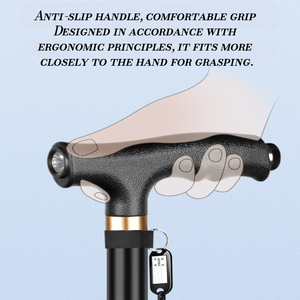 Tongkat Jalan Aluminium Medis Mewah yang Dapat Disesuaikan untuk Penyandang Disabilitas, Alat Bantu Mobilitas - Product Image 5