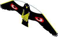 Épouvantail en forme de faucon en gros, dissuasif pour oiseaux de ferme et de jardin, cerf-volant répulsif pour oiseaux, faucon volant