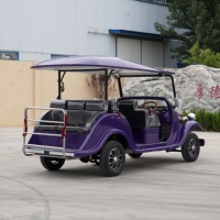 Voiturette de golf électrique vintage classique DZY personnalisée, 14 places, qualité supérieure, alternateur métallique 4000W 72V, vente en gros
