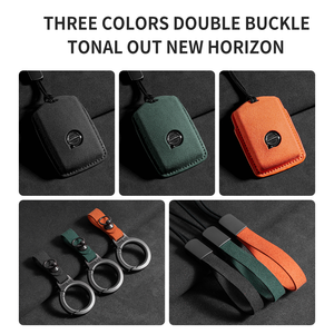 Borsa di protezione per chiavi auto <span class=keywords><strong>Volvo</strong></span> custodia pieghevole in vera pelle per XC60/S90/S60/XC90/V40/V90/S60L/<span class=keywords><strong>XC40</strong></span> - Product Image 2