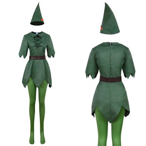 Costume de cosplay de type Peter Pan, tenue de fée <span class=keywords><strong>elfe</strong></span> verte pour spectacle de scène, robes d'Halloween - Product Image 6