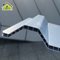 Tôle de Toiture PVC Ultra Légère et Creuse, Étanche, 2,5 kg/m², Facile à Découper, Transport Facile, Conception Modulaire pour Maison Préfabriquée, Usage Temporaire Extérieur