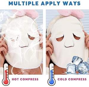 Многоразовые спа-полотенца для лица, моющаяся маска для лица, полотенце для горячей и холодной воды, увлажняющее полотенце для отпаривания, подарок для мам, сестер, друзей - Product Image 6