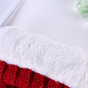 Promotion <span class=keywords><strong>Bonnet</strong></span> tricoté bon marché avec doublure polaire Chapeau d'hiver avec <span class=keywords><strong>pompon</strong></span> supérieur - Product Image 5