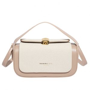 Bolso bandolera ecológico vintage personalizado informal para mujer con una sola correa de tela de pana con cremallera de lona. - Product Image 4