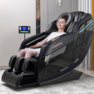 Leercon OEM Günstige Zero Gravity <span class=keywords><strong>Blue</strong></span> Leder Top Rated Liege <span class=keywords><strong>massage</strong></span> stuhl 185cm lange Schiene Ganzkörper <span class=keywords><strong>massage</strong></span> stuhl - Product Image 6