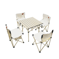Ensemble de table et de chaises d'extérieur en aluminium moulé, 7 pièces, ensemble de salle à manger de patio antirouille pour le jardin