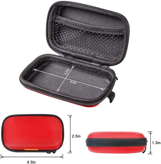 Bestpackaging Portable EVA Earphone Carrying Case Custom logo Mini Eva case for Smartphone Charger Eva case