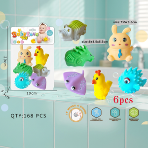 LH TOYS 2025 Jouet de bain pour enfants et tout-petits, lance-eau sensoriel, à saisir, cognitif, flottant, DINOSAURE en caoutchouc et plastique, unisexe - Product Image 2