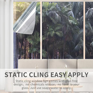 <span class=keywords><strong>Pellicola</strong></span> per Finestre a Specchio Argentata Riflettente Unidirezionale, Protezione UV e Privacy per Edifici e Abitazioni, Direttamente dalla Fabbrica - Product Image 4