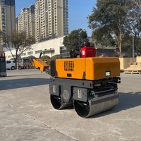 Rouleau Compacteur Vibratoire à Double Tambour Compact Mini Manuel de Haute Qualité Storike 540 kg 800 kg pour Béton, Asphalte et Sol