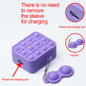 Suitable for <strong>Airpods</strong> 1nd <strong>Generation</strong> / <strong>2nd</strong> Wireless Earbud <strong>Cases</strong> Silicone Decompression Earphone <strong>Case</strong> Color Headphones <strong>Case</strong> - Product Image 3