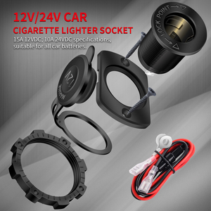 Phổ 12-24V Xe Thuốc lá nhẹ hơn ổ cắm xe máy bảng điều khiển Nữ Ổ cắm điện kết nối cho thuyền hoặc xe sử dụng - Product Image 4