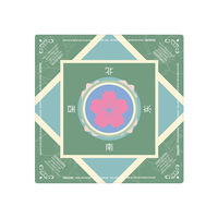 Tapis de mahjong Dragon rose Glitterville, tapis de mahjong Palm Tree, tapis de mahjong Tigre de Tartan, tapis de mahjong naturel en cannage, tapis de mahjong Peace Love